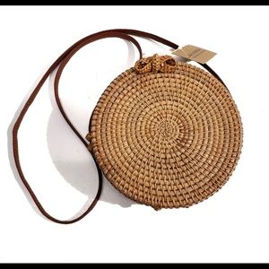 Savana II Round Rattan Wicker Purse